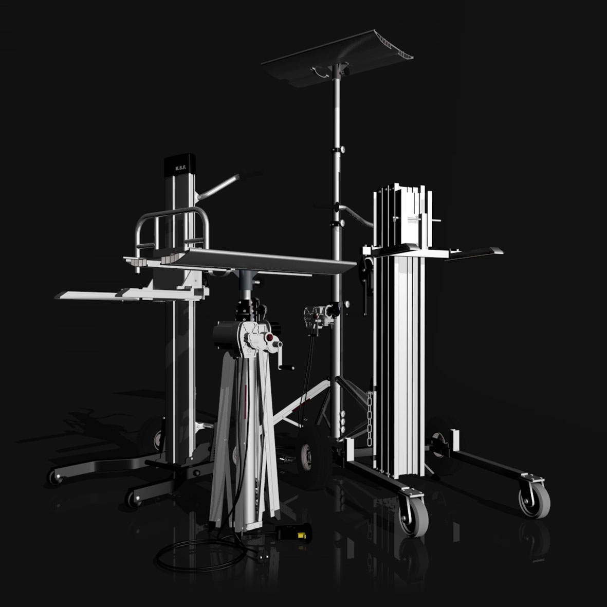 Podnośniki montażowe KSF